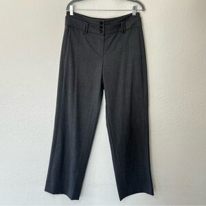 Armani Collezioni Charcoal Gray Virgin Wool Elegant Dress Pants IT 46 US Size 10